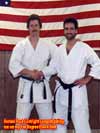 Sensei Cortright & my 1st Degree Black Belt