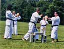 Sensei Galloway doing combat breaking