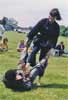 Nichole Romine doing self-defense demo